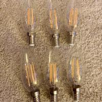 6 lampadine a led da 4W 400lm luce da 2700k