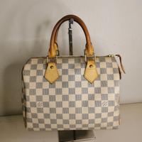 Borsa a mano Louis Vuitton Speedy 25 in tela Damie