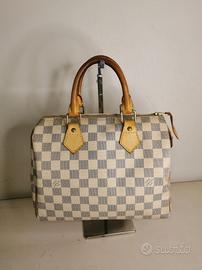 Borsa a mano Louis Vuitton Speedy 25 in tela Damie