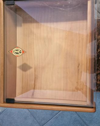 vetrinetta in legno e plexiglass 