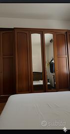 Armadio 6 ante con specchi e cassettiera interna