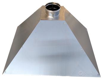 Cappa smontabile acciaio inox barbecue cm. 90x60