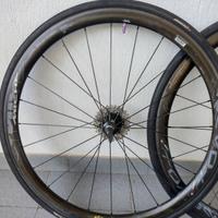 Ruote in carbonio Miche Carbon RC 38 componenti 