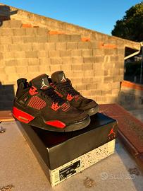 Jordan 4 Retro Red Thunder GS - Taglia 38.5