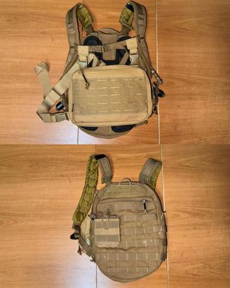 Chest rig + Zaino MOLLE Custom TAN