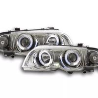 Set Di  fari BMW 3er ANGEL EYES E46  98-01 cromato