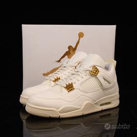 Jordan Air Jordan 4 "Metallic Gold" Bianco 40