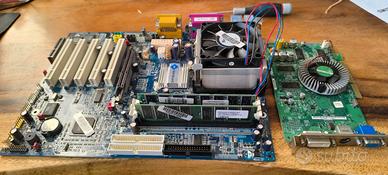 Motherboard VIA P4PB 400,  CPU, RAM e video