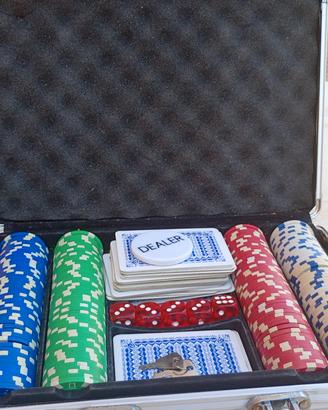 valigetta set poker texas hold'em professionale 