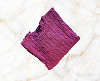 Maglione Ralph Lauren Donna Rosa Trecce S