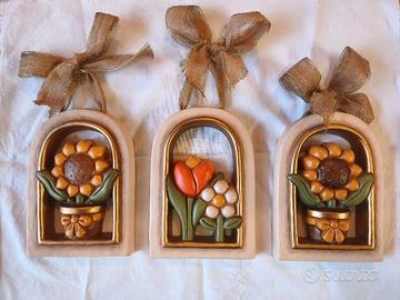 Set 3 Formelle ad arco Thun ceramica vintage