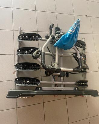 Portabici 4 posti per gancio traino