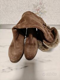 Stivaletti con pelo polpaccio