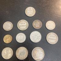 Blocco di vecchie monete europee