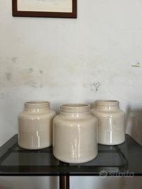 Tre vasi Liebig vintage