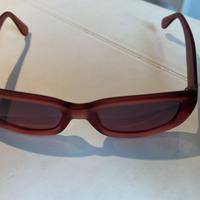 Occhiali da sole Gucci rossi acetato vintage