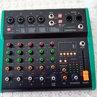 mixer 6 canali usb con effetti