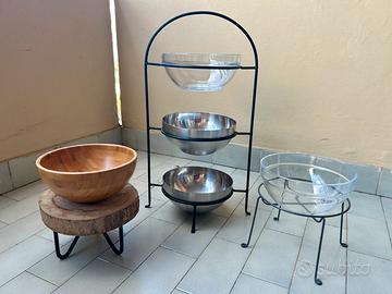 8 pz./15 € 3 rialzatine + 5 ciotole v.descrizione👇