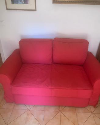 Divano letto rosso