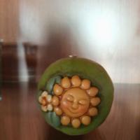 Candela Thun piccola SOLE verde profumata