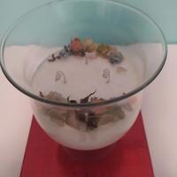 candela in vaso di vetro 