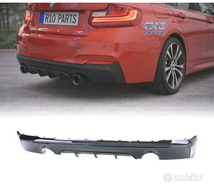 DIFFUSORE BMW F22 F23 LOOK M PERFORMANCE NERO LUCI