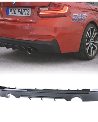 DIFFUSORE BMW F22 F23 LOOK M PERFORMANCE NERO LUCI