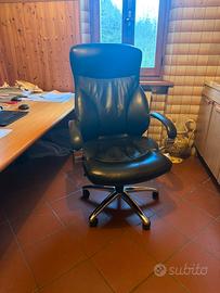 Sedia ufficio pelle nera