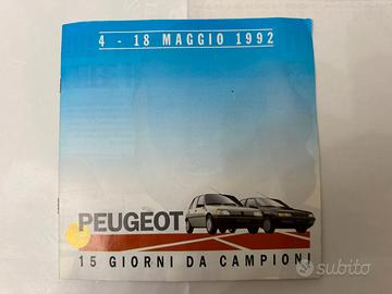 Libretto Auto Storico 1992 Peugeot
