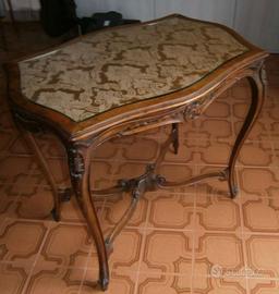 Tavolino Antico Stile Luigi XV in Legno 