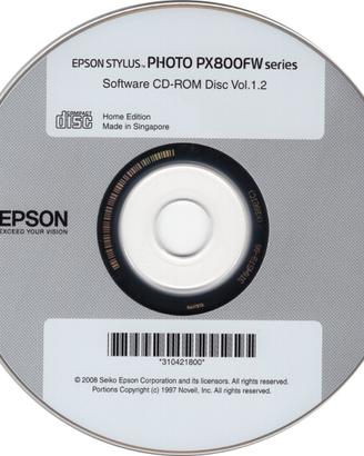 CD Driver Epson Stylus Photo PX800FW