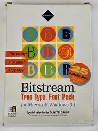 COMPUTER Vintage BITSTREAM True Type Font Pack