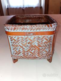 Antico cesto di Ikebana in BAMBOO