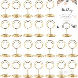 17 segnaposti eleganti colore oro per eventi