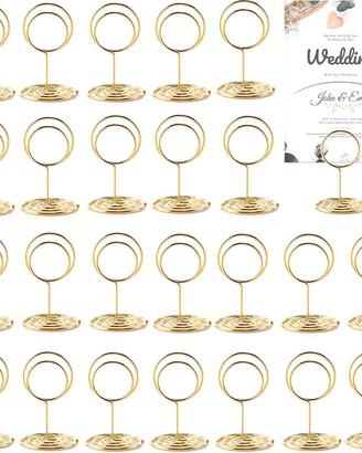 17 segnaposti eleganti colore oro per eventi