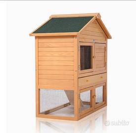 Casetta in legno per coniglietto nano