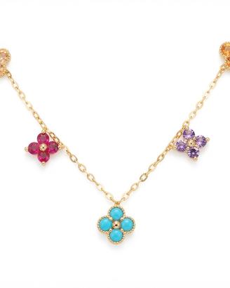 Collana con ciondoli multicolore 