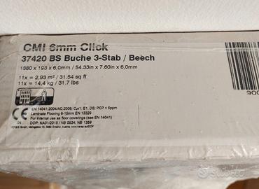 Laminato pavimento – 3 pacchi (8,8 mq totali)