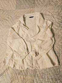 Giacca bianca Sisley 🤍 taglia 10/11 anni