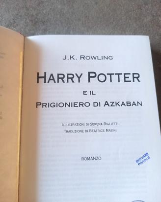 Harry Potter prigioniero azkaban 1 ed tela rossa
