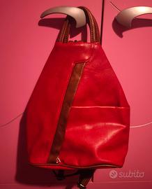 Zaino donna in ecopelle rosso