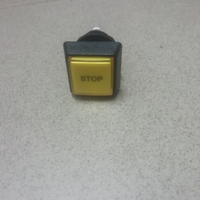 Pulsante Giallo "STOP" Per Cabinato Arcade