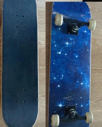 Skteboard completo usato blu Galassia