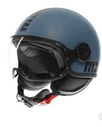 CASCO MOMO DESIGN FGTR CLASSIC DUSTY BLU OPACO
