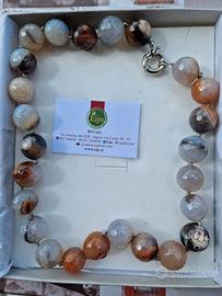 Collana in Agata Naturale – Fatta a Mano Nuova con