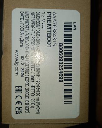 LG termostato fan coils