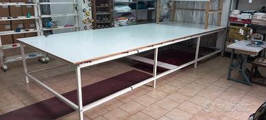 tavolo da taglio sartoria da 5 × 2 metri