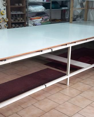 tavolo da taglio sartoria da 5 × 2 metri