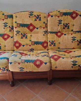 set da soggiorno rustico