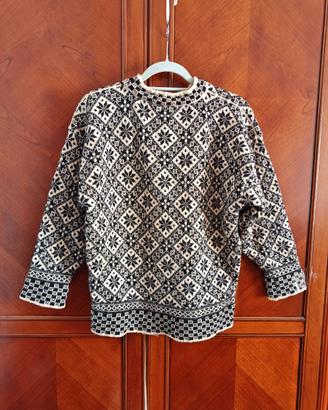 DALE OF NORWAY maglione norvegese pura lana M